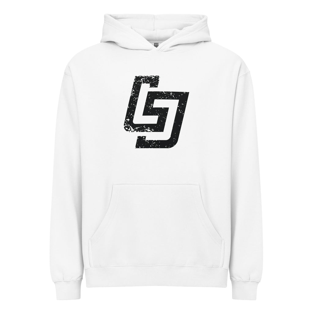 LJS Distressed Monogram Box Hoodie - Little Jerk Society