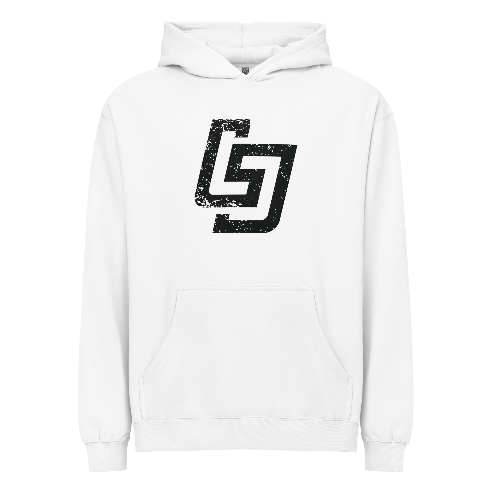 LJS Distressed Monogram Box Hoodie - Little Jerk Society